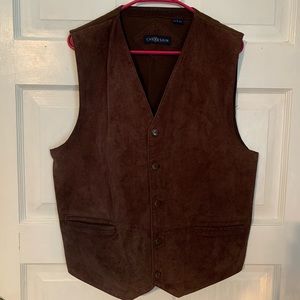 Chere Skin Brown Leather Vest Large